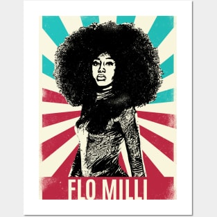 Vintage Retro Flo Milli Posters and Art